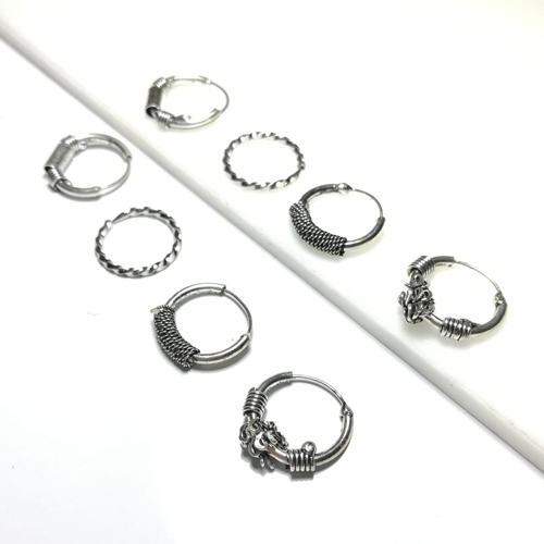 Par de aros argollas mini 
