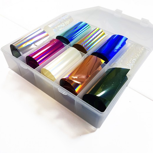 Papel Foil para uñas tamaño XL 