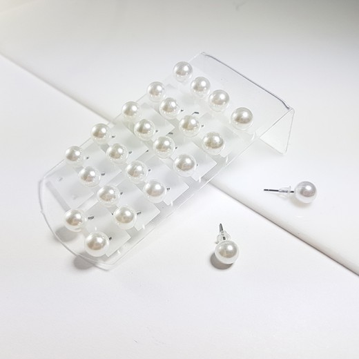 Set de aros Perlas Medianas x 24 u.