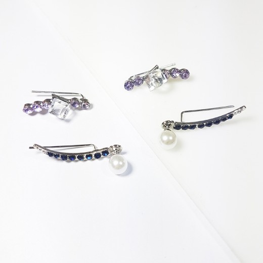 Par de Aros Trepadores con aplique