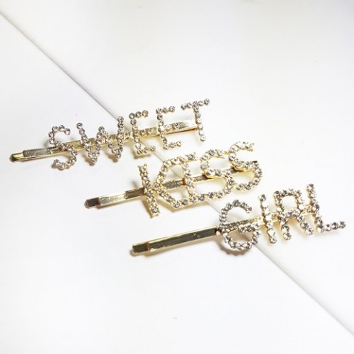 Hebillas Letras con strass