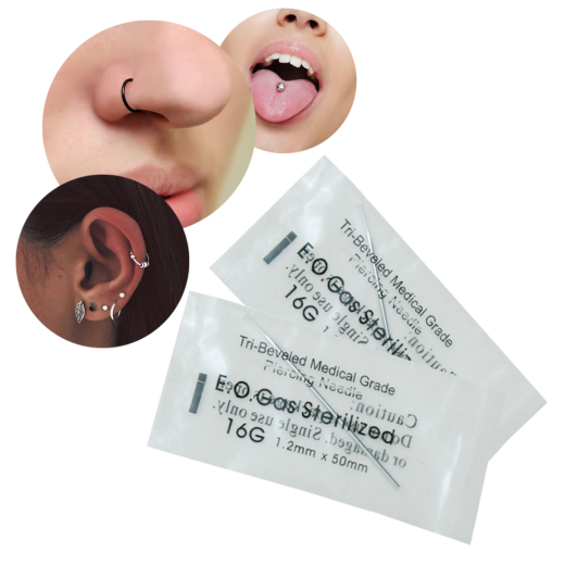 Aguja descartable para Piercing