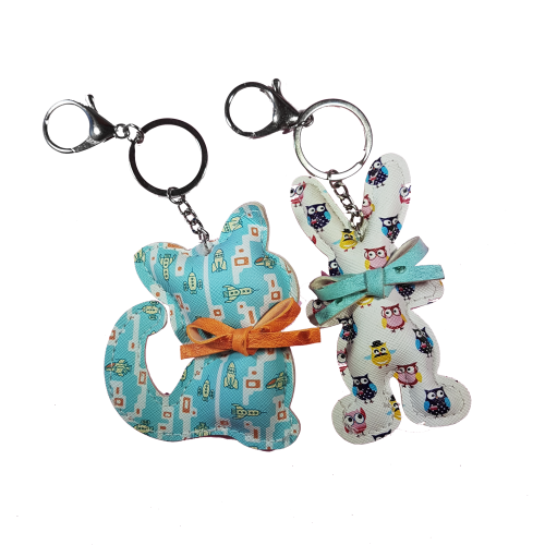 Llavero cuerina estampado Animales