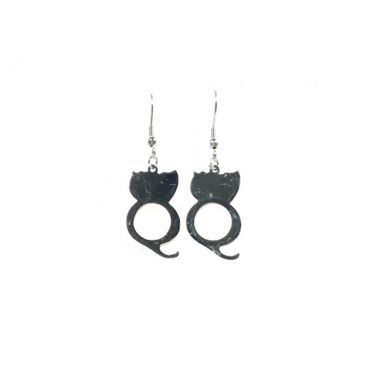 Aros Colgantes de Acero Gato