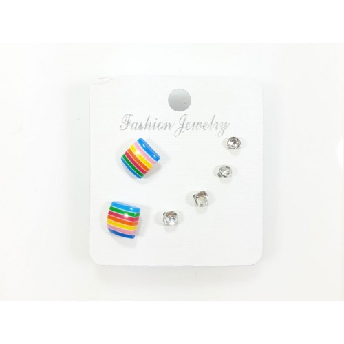 Set de Aros Candy Cuadrados