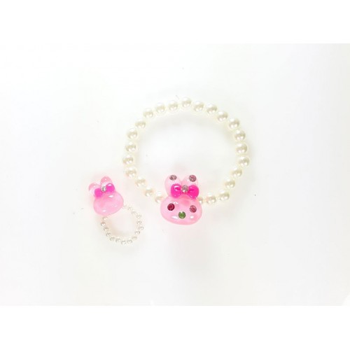 Set de Anillo y Pulsera Conejito