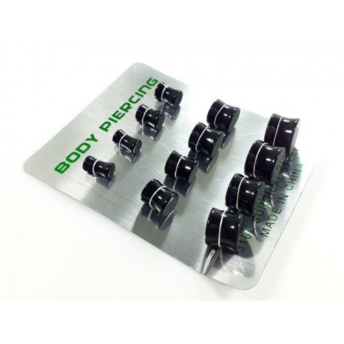 Expansores Plug Negros
