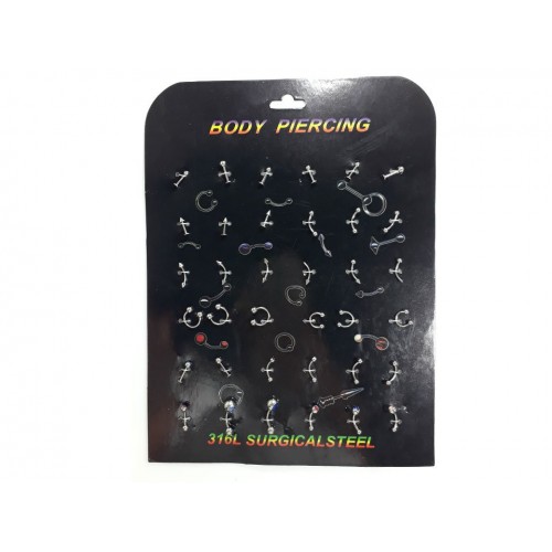 Mix de Piercings Acero de colores