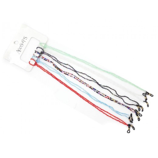 Cordones Cuelga Lentes con Mostacillas x6