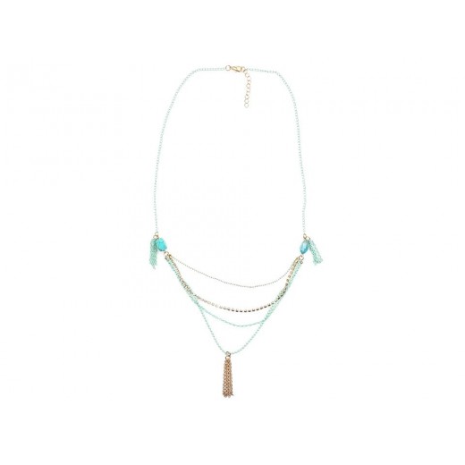 Collar Largo con Borla de Cadenas